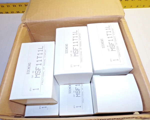 8) New Siemens Fractional HP Manual Starter W/ Pilot Light MSF11T11L Lot Of 8