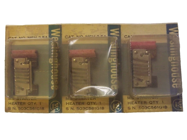 3) NEW WESTINGHOUSE MSH 2.5A 503C561G18 HEATER ELEMENT LOT OF 3