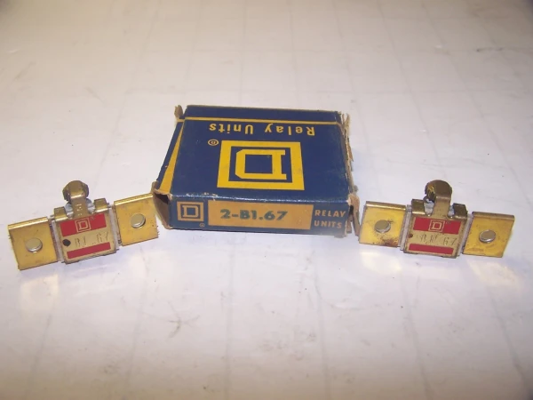 2) NEW SQUARE D B STYLE OVERLOAD HEATER ELEMENT SIZE B1.67 BOX OF 2