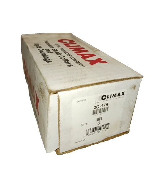 5) NEW CLIMAX 1-3/4" ID SHAFT COLLAR SPLIT STEEL 2C-175 BOX OF 5