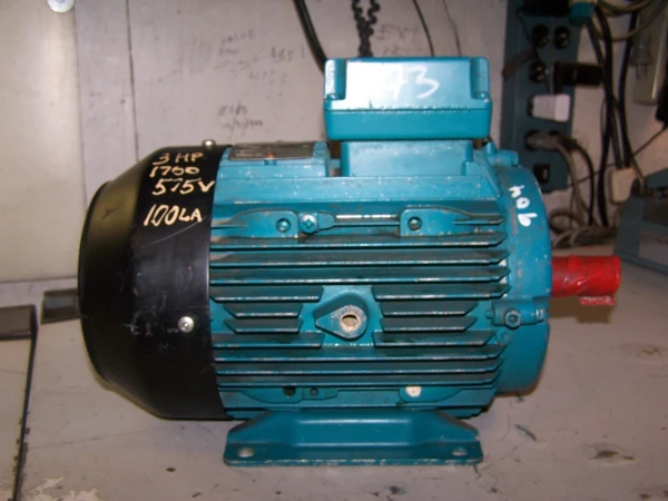 BROOK HANSEN 3 HP ELECTRIC AC MOTOR 575 VAC 1700 RPM 3 PHASE WD100LA FRAME