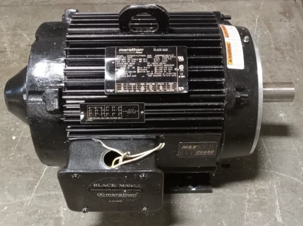NEW MARATHON 3 HP BLACK MAX MOTOR 230/460 VAC 3Ø 1200 RPM 1000:1 213TC TENV Y542