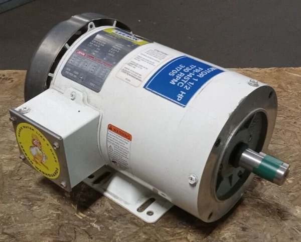 NEW LEESON 1.5 HP WASHDOWN MOTOR 208-230/460 VAC 3Ø 1740 RPM 145TC G121540.00