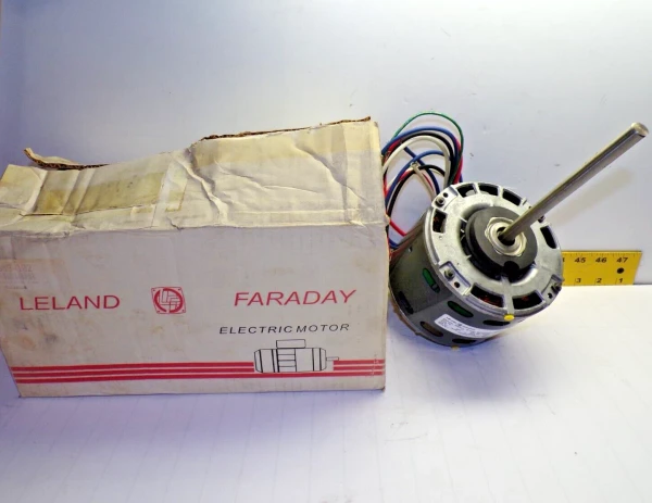 New Leland Faraday 1/4 HP AC Electric Motor 115V 1050 RPM Single Phase EM3-971