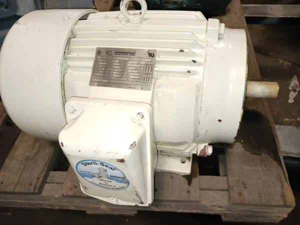 STERLING 15 HP AC ELECTRIC MOTOR 254TCZ FRAME 230/460 VAC 1750 RPM TEFC