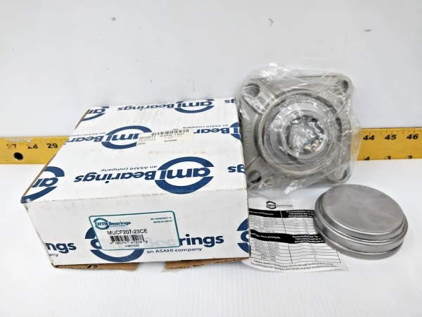 New ami Bearings Stainless 4-Bolt Flanged Bearing 1-7/16" Bore MUCF207-23CE