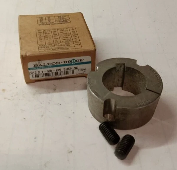 NEW DODGE BALDOR TAPER-LOCK BUSHING 1-5/8 BORE 3/8 X 3/16 KW 2-3/4 OD 117092