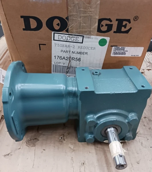 NEW DODGE 20:1 TIGEAR-2 WORM GEAR REDUCER 176A20R56 OUTPUT SHAFT 1-1/8 X 2.74"
