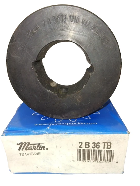 NEW MARTIN BUSHING BORE V-BELT PULLY A B BELT SECTION GROOVE 2B36TB1210