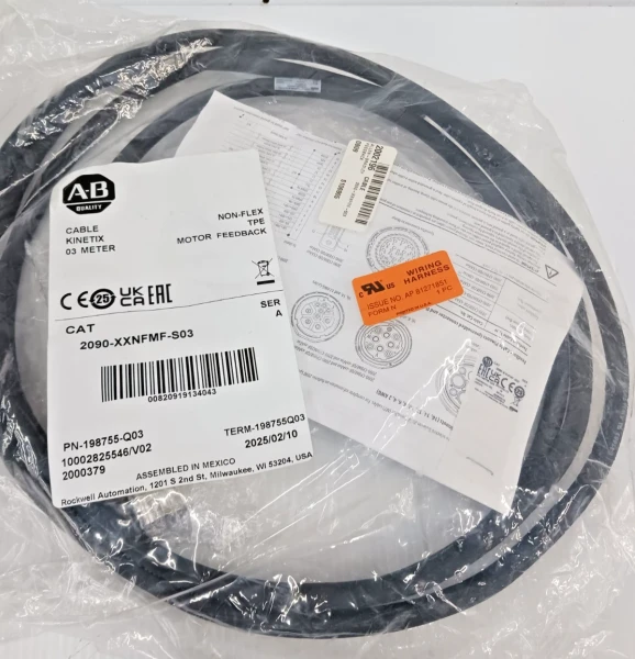 New Allen Bradley 2090-XXNFMF-S03 Kinetix Motor Feedback Cable 3M TPE