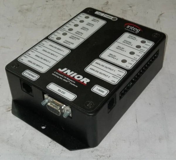 INTEG JNIOR NETWORK I/O ETHERNET CONTROLLER RS-232 7-30 V AC/DC JNR-100-001A
