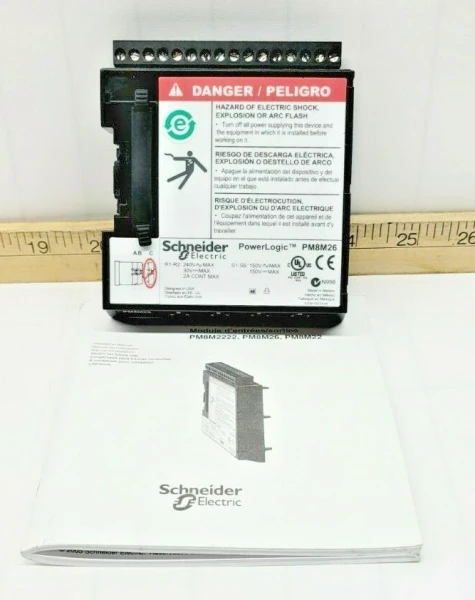 New Schneider Powerlogic I/O Module 240 VAC 30 VDC PM8M26