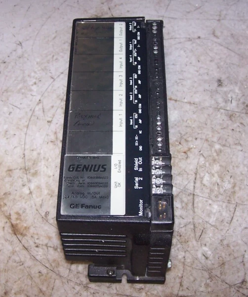GE FANUC IC660EBA020M I/O MODULE W/ VOLTAGE CURRENT ANALOG MODULE IC660BBA020