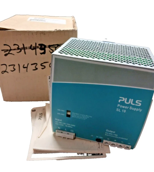 NEW PULS SL10.105 POWER SUPPLY 120/240 VAC INPUT 24-28 VDC OUTPUT