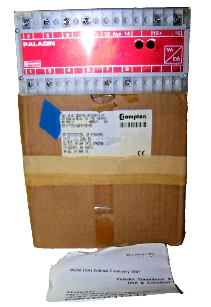 NEW CROMPTON PALADIN 256-TYMU TRANSDUCER 256-TYMU-QQFA-C6-SS