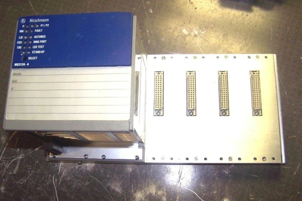 HIRSCHMANN MS3124-4 MICE SWITCHING MODULE 4 SLOT RACK