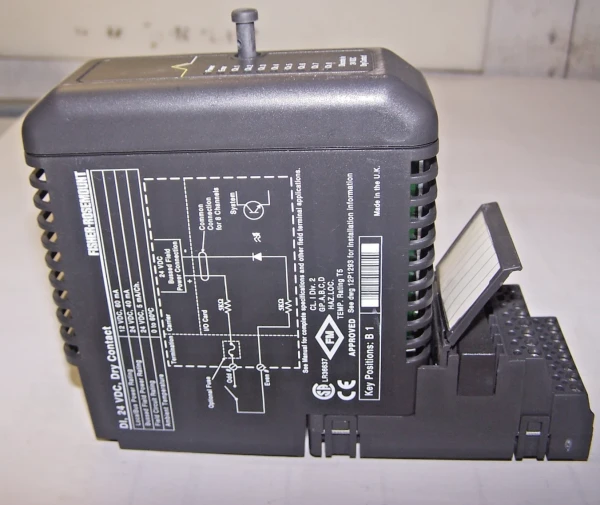 Fisher Rosemount Delta V KJ3001X1-BB1 DI 24 Vdc Dry Contact W/Terminal Block