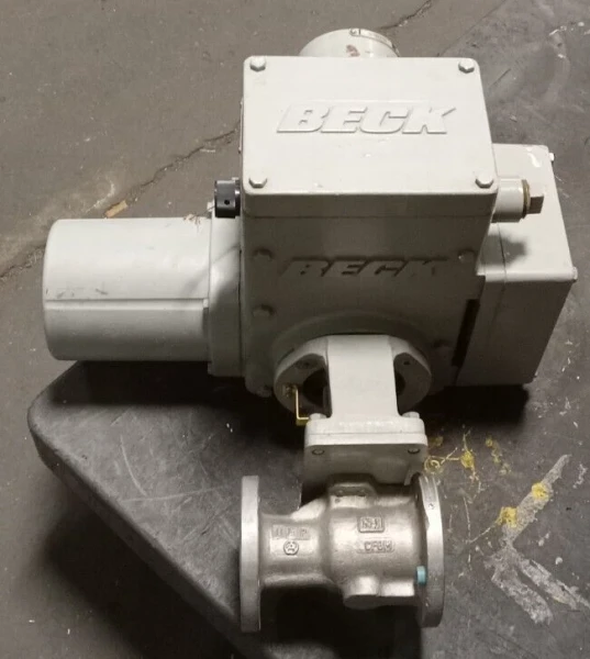 BECK ELECTRIC 1-1/2" SS ROTARY ACTAUTED VALVE 120 VAC 1-PHASE 11-168 CF8M