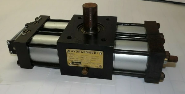 PARKER HYDRAPOWER AIR / OIL ROTARY ACTUATOR 2" BORE 250 PSI PTR206-060E-AB23-C