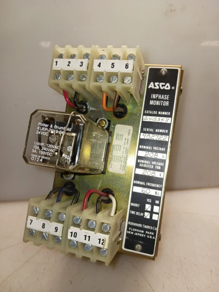 ASCO INPHASE MONITOR 208 VAC 214B348