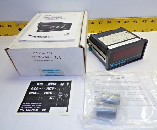 NEWPORT DIGITAL PROCESS PANEL METER 115V 2002B-P FS