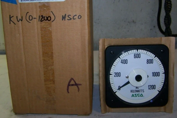 NEW ASCO CROMPTON BLS-77 0 - 1200 AC KILOWATTS PANEL METER 491942-039-D-T