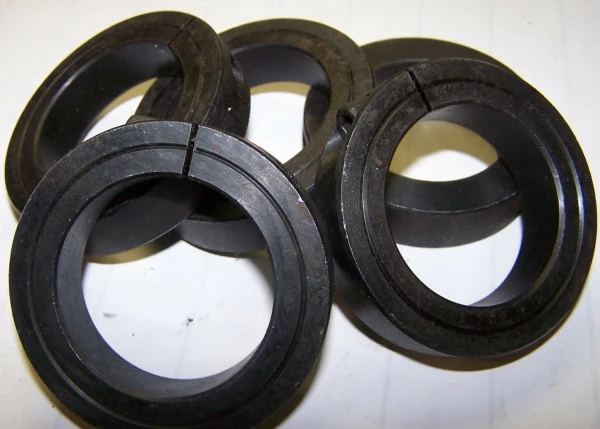 5) NEW STEEL BLACK OXIDE SHAFT COLLARS 2" BORE LOT OF 5