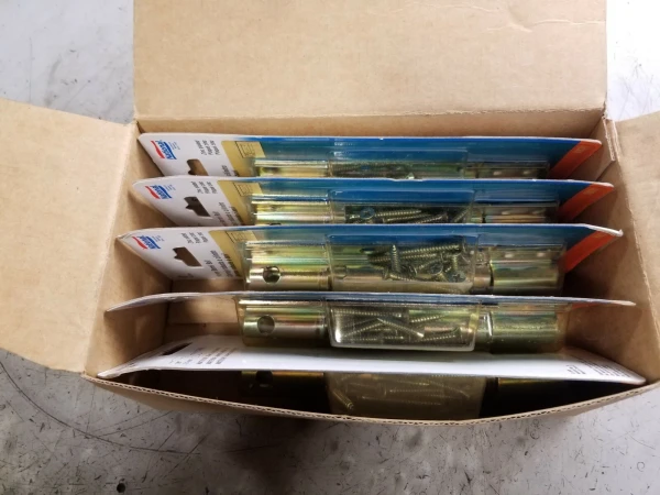 (5) NEW NATIONAL N162-388 ZINC PLATED 6" HEAVY BARREL BOLT LOT OF 5