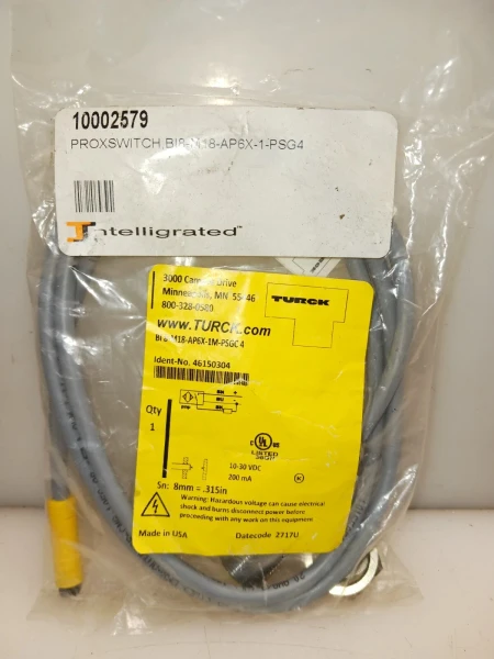 NEW SEALED TURCK PROXIMITY SENSOR BI8-M18-AP6X-1M-PSGC-4 Sn: 8mm