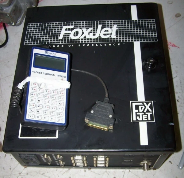 FOXJET PRINT CONTROLLER W/ POCKET TERMINAL TYPE 64 110/120 VAC 3 AMP