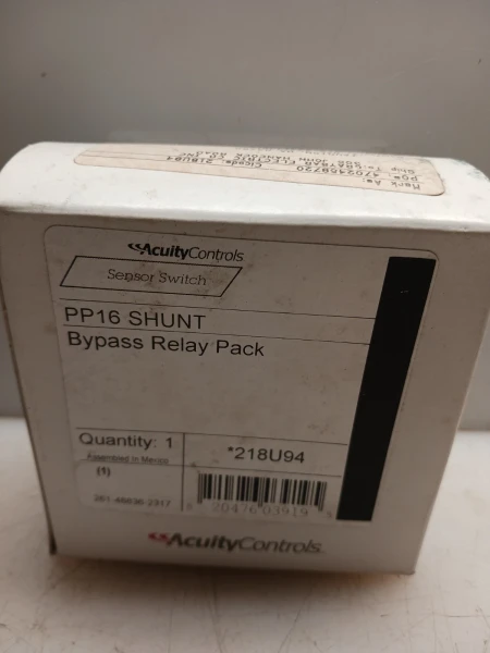 NEW ACUITY CONTROLS PP16 BYPASS SHUNT RELAY PACK 218U94