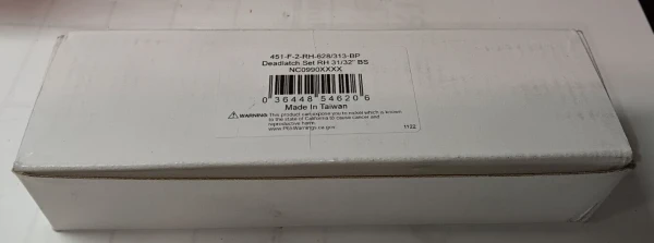 NEW 451-F-2-RH-628/313-BP DEADLATCH SET RH 31/32" BS