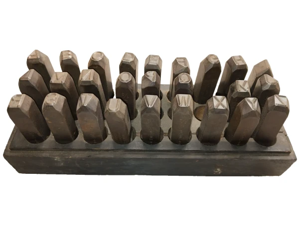 Matthews Safe Hed A-Z Complete Set 1/4" Letter Punch Set With Holder