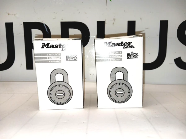 LOT OF 2 NEW MASTER LOCK 1525-V30 COMBINATION PADLOCK