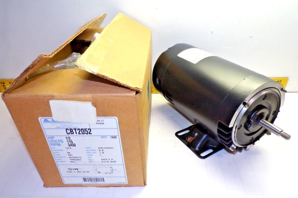 New A.O. Smith 1/2 HP Pool & Spa Pump Motor 115V 3450 RPM 1Ø 56Y Frame CBT2052