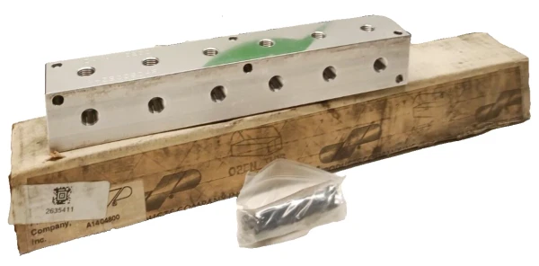 NEW DAMAN HEADER MANIFOLD 3000 PSI 90 DEGREE SIX STATION 1/4 NPT PORTS AH900604P