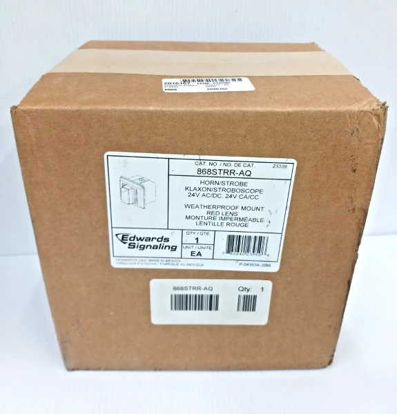 New Edwards 868STRR-AQ Horn Strobe Red 24 V AC/DC