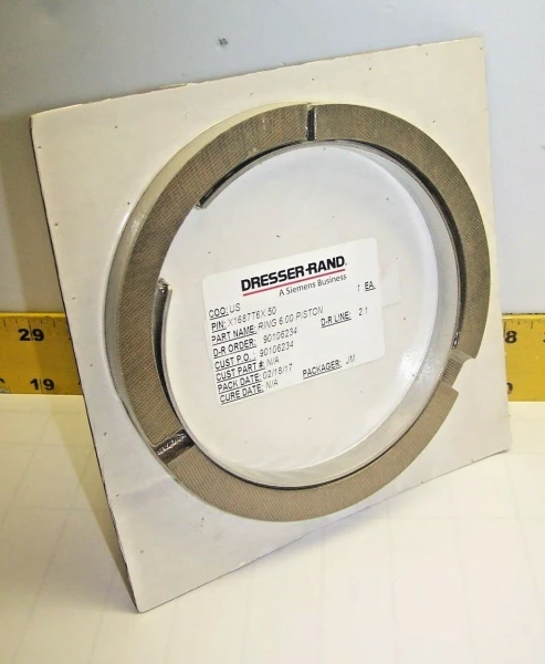 NEW DRESSER RAND DURA WEAR 6-1/2" PISTON RING X1687T6X.50