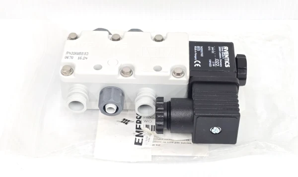 New Emerson Aventics 5/2 Directional Solenoid Valve 3/8" Ports 24 VDC R432015593
