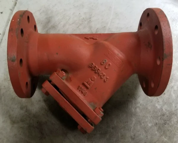 NEW KOSWA 3" FLANGED CAST IRON WYE STRAINER PN16 CLASS GGG403