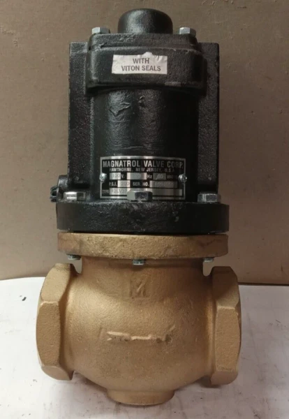NEW MAGNATROL FULL PORT SOLENOID VALVE N.C 2" NPT 200 PSI 120V COIL 42LV37-GCY