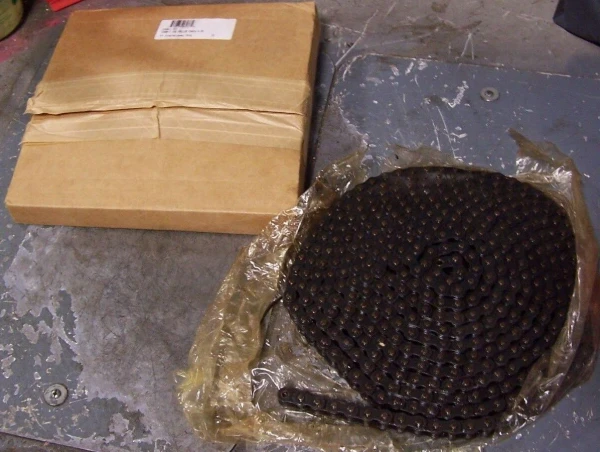 NEW PT INTERNATIONAL ROLLER CHAIN 1/2" PITCH 16FT LONG RIVITED E08B-1