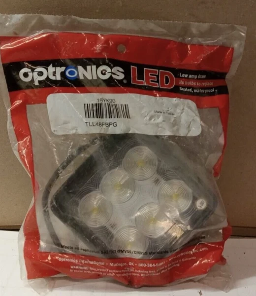 NEW OPTRONICS SQUARE LED WORK LIGHT 4" TLL48FBPG