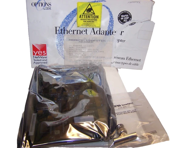NEW OPTIONS BY IBM ETHERNET ADAPTER 48G7169
