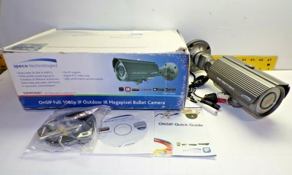 NEW SPECO FULL 1080p IP INDOOR/OUTDOOR IR MEGAPIXEL PTZ BULLET CAMERA O2IR56B1