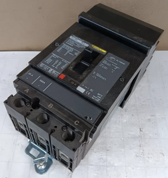 NEW SQUARE D 20 AMP I-LINE CIRCUIT BREAKER 3 POLE 600 VAC HJA36020