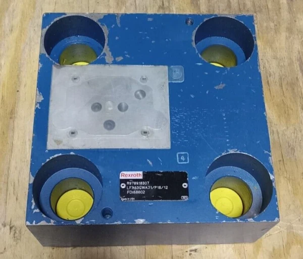 NEW REXROTH HYDRAULIC CONTROL LOGIC VALVE BASE R978918307/LFA63GWA7X/P18/12