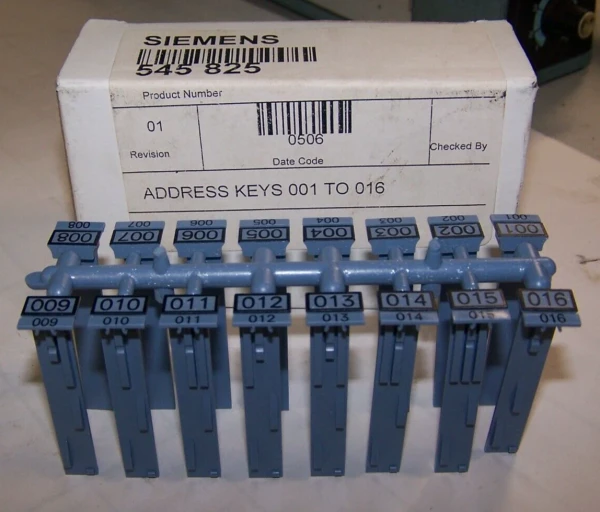 NEW SIEMENS ADDRESS KEYS 001 TO 016 MODEL NO. 545 825