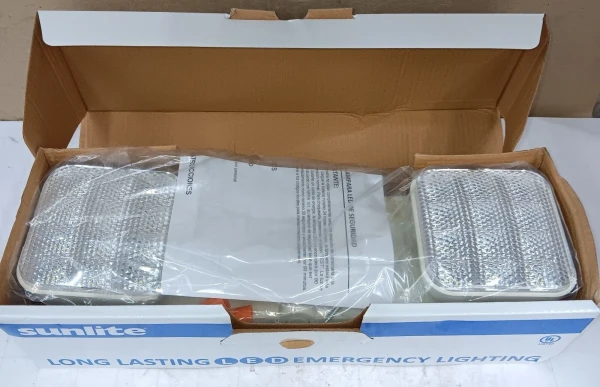 NEW SUNLITE 05268 EMERGENCY LED LIGHTING FIXTURE 90 MIN EMERGENCY RUN 120/277V