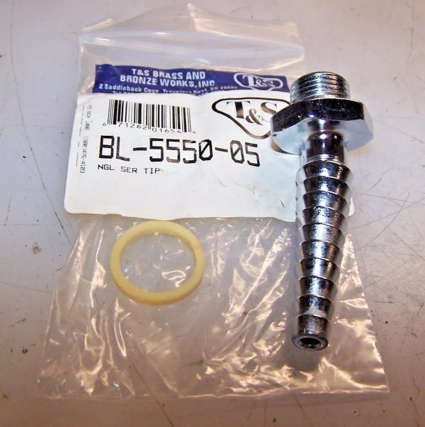 NEW T&S ANGLED SERRATED HOSE END TIP BL-5550-05